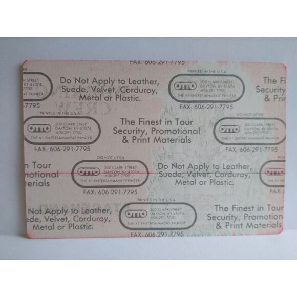 Aerosmith Backstage Pass 1989 - 1991 Pump Tour Hard Rock Demon Skulls Tombstone - Picture 2 of 2